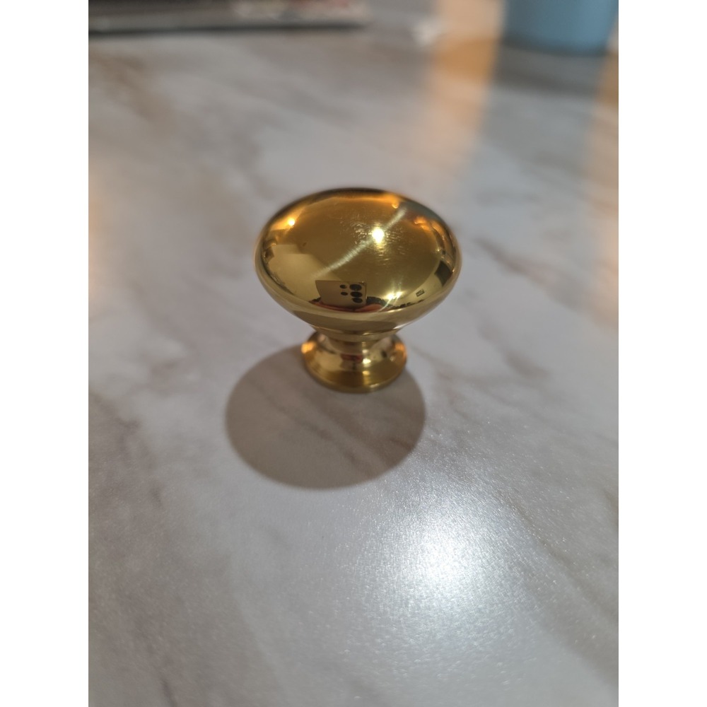 10 Amerock Brass Classics Solid Brass Hollow Brass 1 1/4" Cabinet Knob BP1950H-B